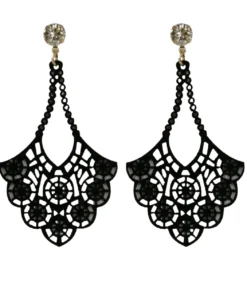 Leather Crochet Earrings