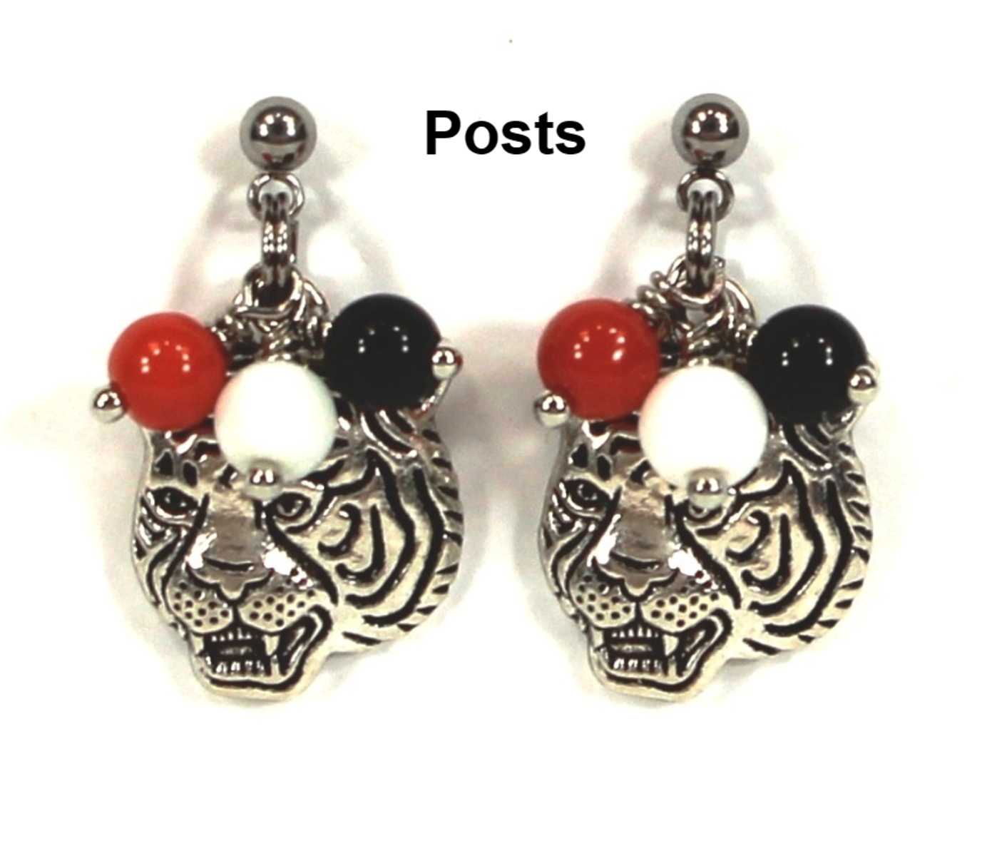 Cincinnati Bengals White Tiger Post Earrings (SILVER OR GOLD