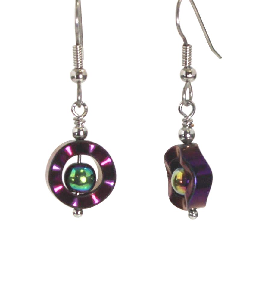 Iridescent Rainbow Earrings