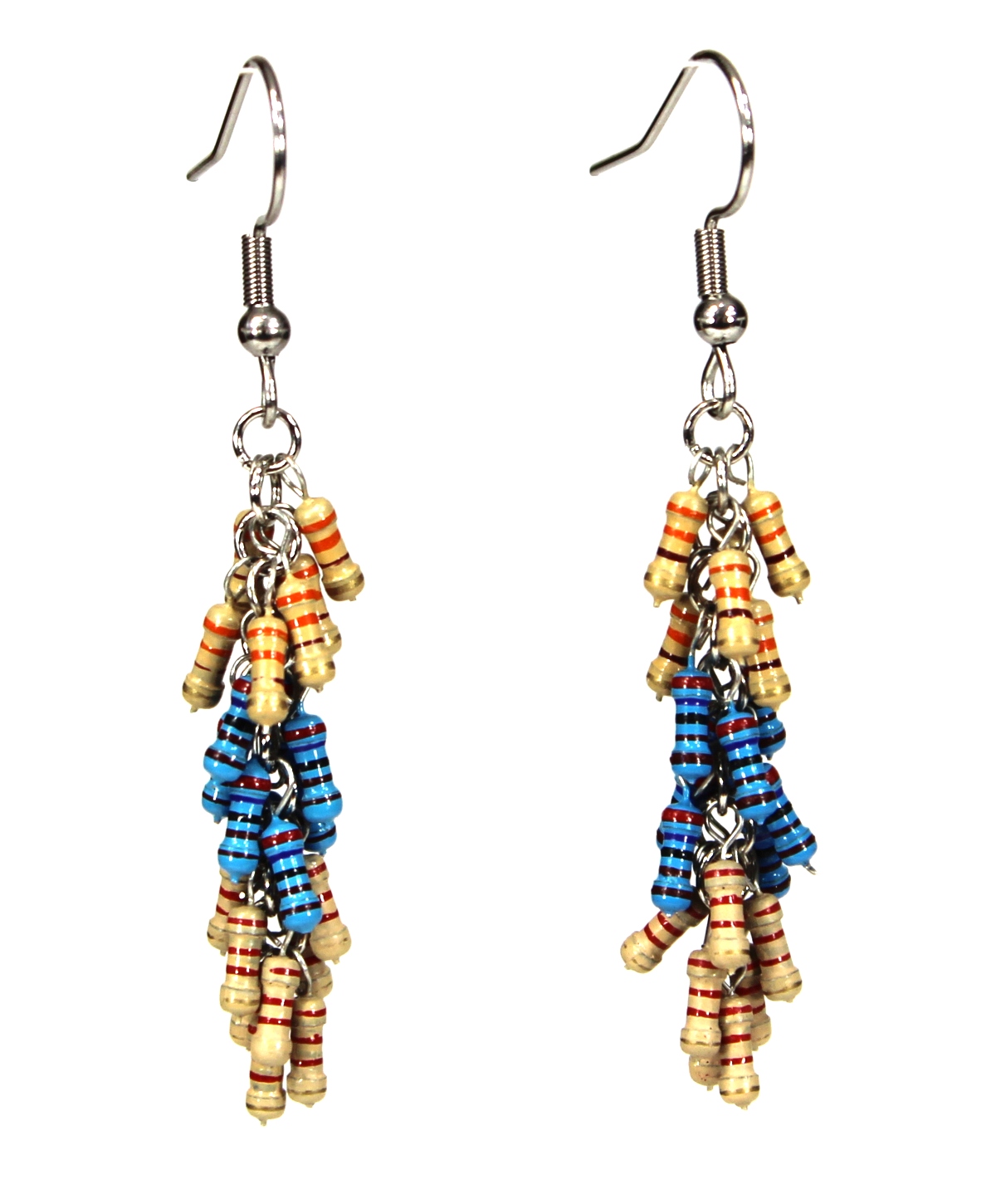 Long Gold Chain Earrings with Tiny Beads