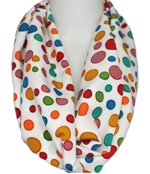 Polka Dot Infinity Scarf - Image 3