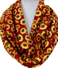 Sunflower Sparkle Infinity Scarf