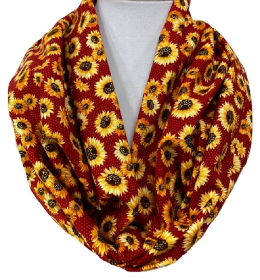 Sunflower Sparkle Infinity Scarf